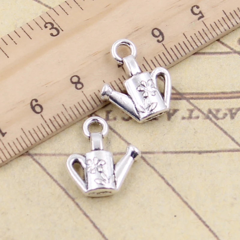 

10pcs Charms Watering Can Gardening 18x15mm Tibetan Silver Color Pendants Antique Jewelry Making DIY Handmade Craft Pendant