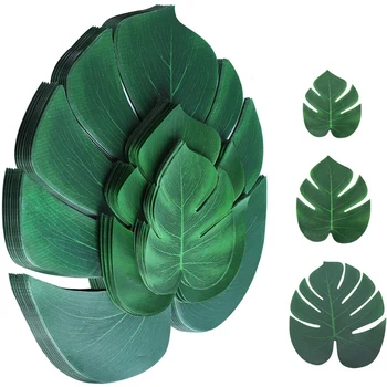 Artificial Tropical Palm Leaves 100Pcs Plant Faux Safari Leaves Monstera Fake Green Leaf for BBQ Party Table Decoration
Artificial Tropical Palm Leaves 100Pcs Plant Faux Safari Leaves Monstera Fake Green Leaf for BBQ Party Table Decoration