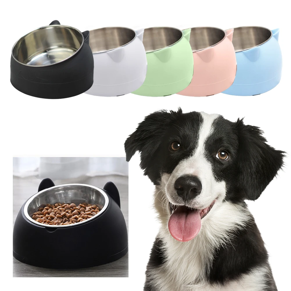 Cute Cat And Dog Bowl Protection Cervical Vertebra Oblique Mouth Pet Stainless Steel Food Bowls Pet Supplies
Cute Cat And Dog Bowl Protection Cervical Vertebra Oblique Mouth Pet Stainless Steel Food Bowls Pet Supplies