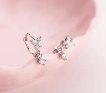 8mm small Real. 925 Sterling Silver Fine jewelry white Round Zirconia butterfly animal & tassel hoop huggie earrings GTLE2681
8mm small Real. 925 Sterling Silver Fine jewelry white Round Zirconia butterfly animal & tassel hoop huggie earrings GTLE2681