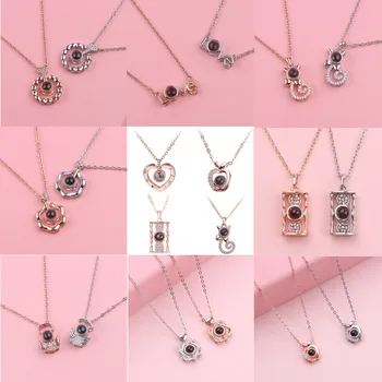 Necklace In 100 Languages I Love You Fashion Romantic Love Memory Projection Pendant Clavicle Chain For Women
Necklace In 100 Languages I Love You Fashion Romantic Love Memory Projection Pendant Clavicle Chain For Women