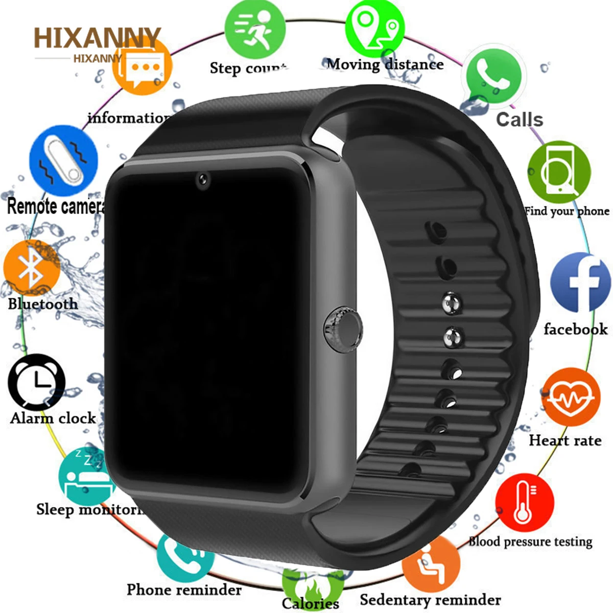 GT08 Men Sport Pedometer Smart Watch Waterproof Fitness Tracker Heart Rate Monitor Women Clock Smartwatch
GT08 Men Sport Pedometer Smart Watch Waterproof Fitness Tracker Heart Rate Monitor Women Clock Smartwatch
