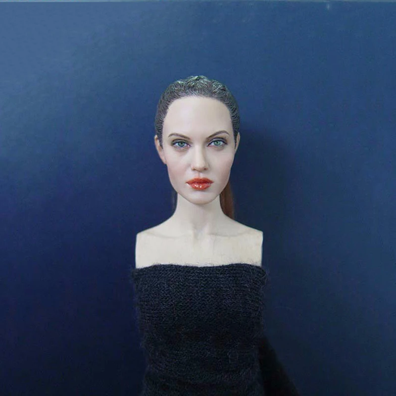 In Stock Woman Star Angelina Jolie 1/6 Female Head Sculpts KM36 Model Toys For 12" Action Figure Body Accessory | Игрушки и хобби