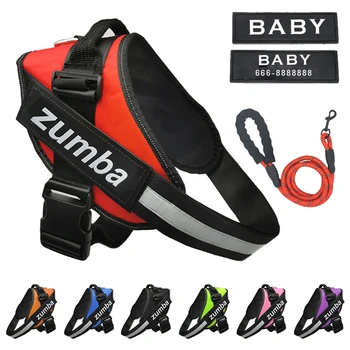 Dog Harness Reflective Breathable Adjustable Personalized Small large Harness with ID Custom Patch Outdoor Walking Dog Supplies 
Dog Harness Reflective Breathable Adjustable Personalized Small large Harness with ID Custom Patch Outdoor Walking Dog Supplies