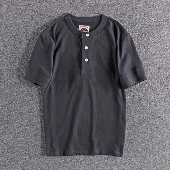 2020 Simple classic European and American Henry collar youth versatile comfortable summer men's Short Sleeve T-Shirt tops 966
2020 Simple classic European and American Henry collar youth versatile comfortable summer men's Short Sleeve T-Shirt tops 966