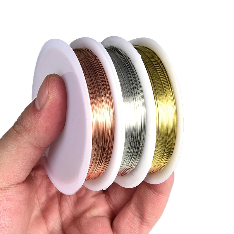0.2-1.0mm Copper Thread Metal String Wire For DIY Beads Jewelry Making Handmade Craft Beading Wire Bangle Bracelets Anklet
0.2-1.0mm Copper Thread Metal String Wire For DIY Beads Jewelry Making Handmade Craft Beading Wire Bangle Bracelets Anklet