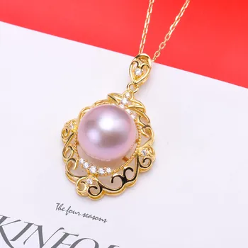 Jewelry Handwork Pendant Base S925 Sterling Silver Pearl Pendant Accessories And Parts Findings Jewelry For DIY Fittings Women 
Jewelry Handwork Pendant Base S925 Sterling Silver Pearl Pendant Accessories And Parts Findings Jewelry For DIY Fittings Women