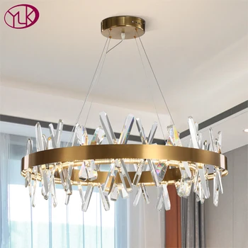 Modern led chandelier for living room new design hanging crystal lamp home decoration gold cristal indoor lighting fixture
Modern led chandelier for living room new design hanging crystal lamp home decoration gold cristal indoor lighting fixture