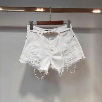 Women Pants 2020 Spring and Summer New Women's High Waist Letter Embroidery with Hairs and Ragged Denim Shorts Women 
Women Pants 2020 Spring and Summer New Women's High Waist Letter Embroidery with Hairs and Ragged Denim Shorts Women