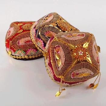 Xinjiang Ethnic Little Flower Hat Uygur Hat Handmade Hat Sequined Hat Dance Performance Hat Stage Headdress
Xinjiang Ethnic Little Flower Hat Uygur Hat Handmade Hat Sequined Hat Dance Performance Hat Stage Headdress