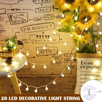 20LEDs Small Round Bulbs String Light Party Birthday Festival Decor Light String TN99
20LEDs Small Round Bulbs String Light Party Birthday Festival Decor Light String TN99