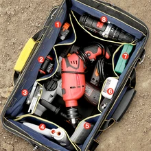 AIRAJ Upgrade Tool Bag 13/17/19/21 Inch Large Capacity Oxford Waterproof Wear-Resistant Electrician Storage Bag AIRAJ Upgrade Tool Bag 13/17/19/21 Inch Large Capacity Oxford Waterproof Wear-Resistant Electrician Storage Bag