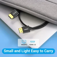 Slim hdmi Cable 4K 3D Ultra HD HDMI 2.0 For xbox PS3/4 PC Monitor Nintend Switch Projector HDTV HDMI Cable Slim 4K/60HZ
Slim hdmi Cable 4K 3D Ultra HD HDMI 2.0 For xbox PS3/4 PC Monitor Nintend Switch Projector HDTV HDMI Cable Slim 4K/60HZ