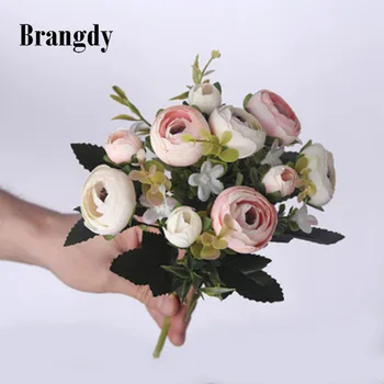 5 Heads Decorative Flowers Wedding Bridal Accessories Clearance Diy Gifts Box Artificial Flowers Scrapbooking Silk Tea Roses
5 Heads Decorative Flowers Wedding Bridal Accessories Clearance Diy Gifts Box Artificial Flowers Scrapbooking Silk Tea Roses