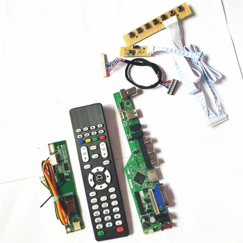 For HT141WX1-100/101/102 1CCFL 30Pin LVDS T.V56 controller board VGA HDMI AV USB RF LCD display Remote+Inverter+keyboard DIY kit
For HT141WX1-100/101/102 1CCFL 30Pin LVDS T.V56 controller board VGA HDMI AV USB RF LCD display Remote+Inverter+keyboard DIY kit