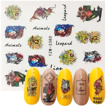 2020 NEW Nail Water Decals Leopard Lion Flower Patterns Mixed Pattern Transfer Sticker Nail Art Decoration DIY Design Tool
2020 NEW Nail Water Decals Leopard Lion Flower Patterns Mixed Pattern Transfer Sticker Nail Art Decoration DIY Design Tool