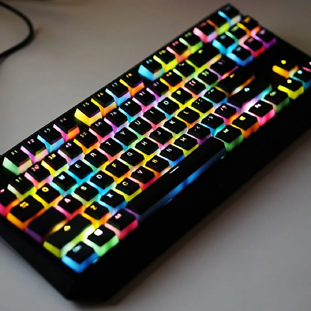Key Cap Double-Layer Milk 104-Key Shape Light Transmission Corded Keyboard Hat For Drop Shipping
Key Cap Double-Layer Milk 104-Key Shape Light Transmission Corded Keyboard Hat For Drop Shipping