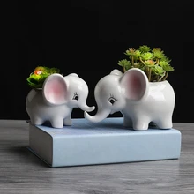 Ceramic Elephant Plant Cute Flower Succulent Plant Pot Planter Cute Green Plants Flower Pot Vase Home Decoration
Ceramic Elephant Plant Cute Flower Succulent Plant Pot Planter Cute Green Plants Flower Pot Vase Home Decoration