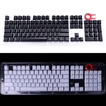 104 Keys Layout Low Profile Keycaps Set for Mechanical Keyboard Backlit Crystal Edge Design Cherry MX With Key Caps Puller
104 Keys Layout Low Profile Keycaps Set for Mechanical Keyboard Backlit Crystal Edge Design Cherry MX With Key Caps Puller