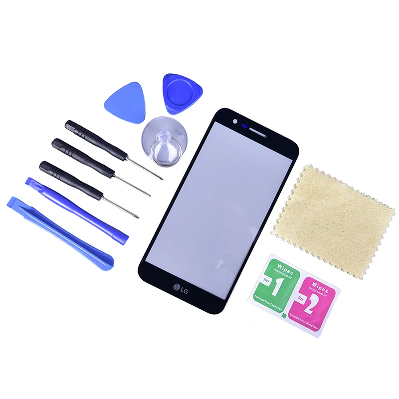 Replacement Set(1 * Screen Glass Lens + 1*Tools Set) For LG K10 2017 K410F M2 K430T K420N Front Screen Glass Lens LCD Display
Replacement Set(1 * Screen Glass Lens + 1*Tools Set) For LG K10 2017 K410F M2 K430T K420N Front Screen Glass Lens LCD Display