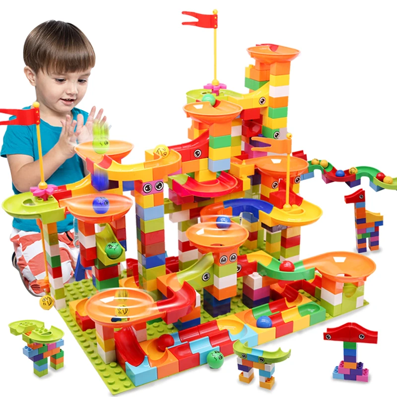 2020 Newest Marble Race Run Maze Ball Tracks Building Blocks Big Size DIY Funnel Slide Blocks Bricks Toys For Children Gifts
2020 Newest Marble Race Run Maze Ball Tracks Building Blocks Big Size DIY Funnel Slide Blocks Bricks Toys For Children Gifts