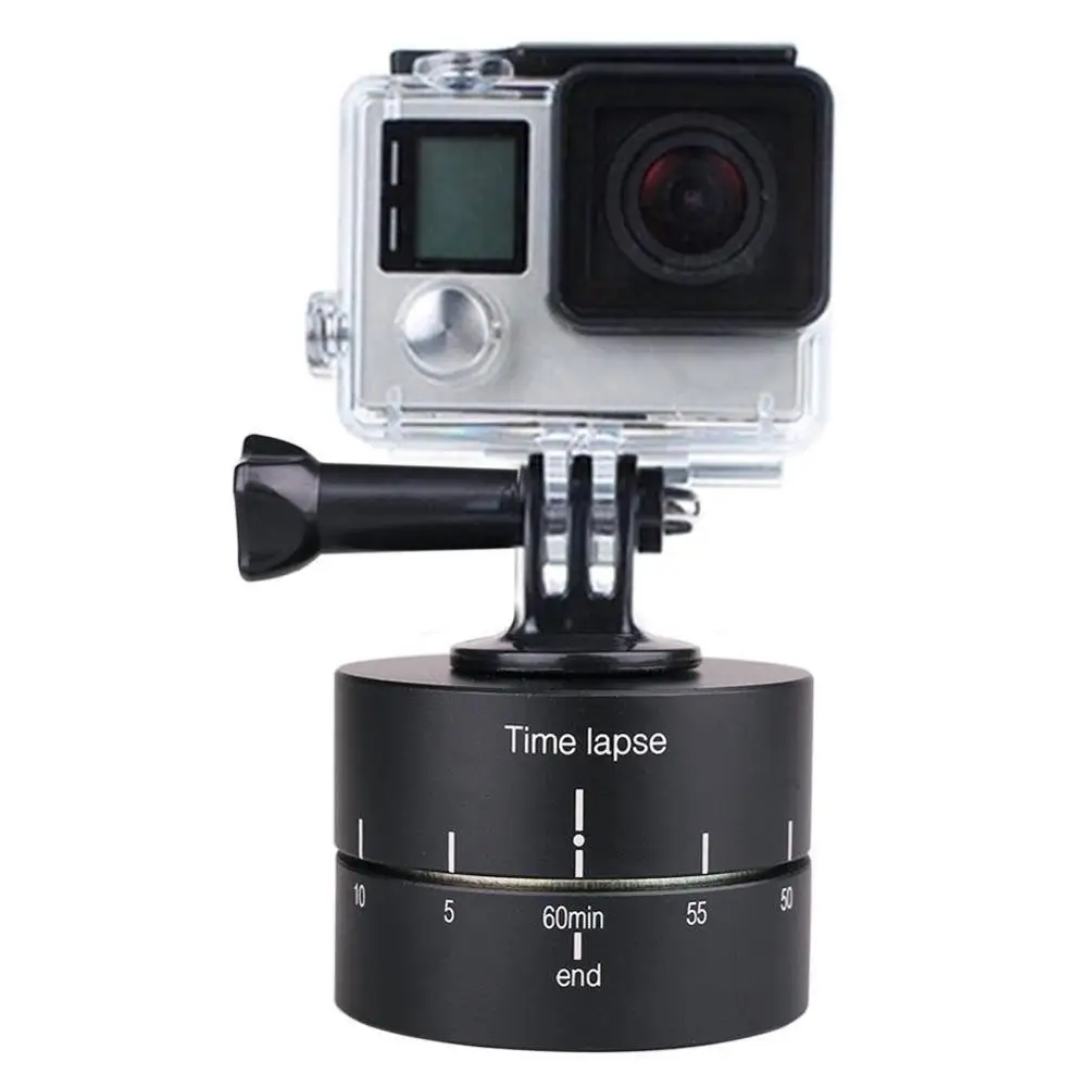 360 Degree Tripod Head Timer Rotate GoPro Photography Time Delay Aluminum Mini Cradle for GOPRO/OSMO ACTION Gimbal Head Filming
360 Degree Tripod Head Timer Rotate GoPro Photography Time Delay Aluminum Mini Cradle for GOPRO/OSMO ACTION Gimbal Head Filming