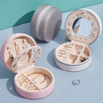 Korean Style Jewelry Case Creative Simple Portable Earrings Storage 11*9*5.5CM PU Leather Double-decker Pure Color Jewelry Case
Korean Style Jewelry Case Creative Simple Portable Earrings Storage 11*9*5.5CM PU Leather Double-decker Pure Color Jewelry Case