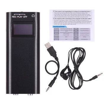 Mini Voice-Activated Support Timed Recording Digital Voice Sound Recorder MP3 Music Player One-Button Recording with Clip 16GB
Mini Voice-Activated Support Timed Recording Digital Voice Sound Recorder MP3 Music Player One-Button Recording with Clip 16GB