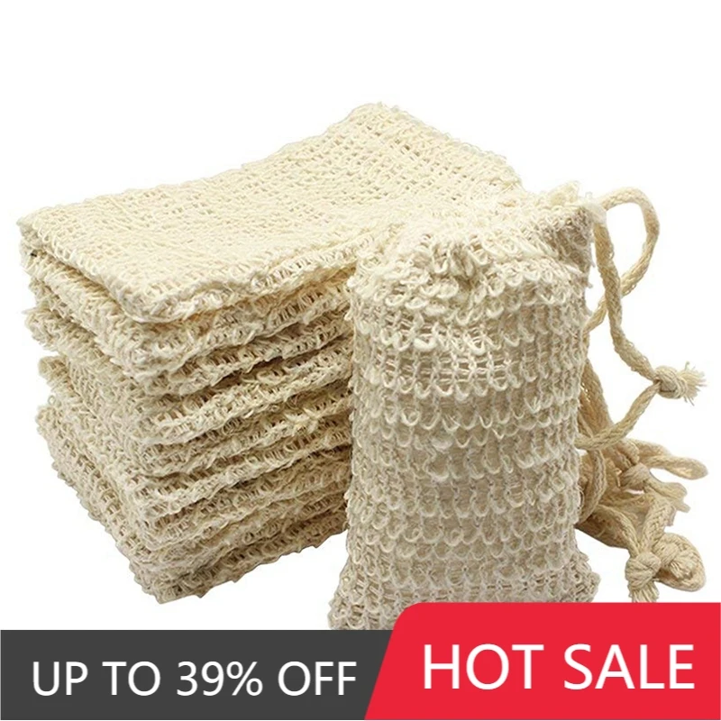 30 Pack Natural Sisal Soap Bag Exfoliating Soap Saver Bag Holder Reusable Sundries Storage Bag Home Decoration
30 Pack Natural Sisal Soap Bag Exfoliating Soap Saver Bag Holder Reusable Sundries Storage Bag Home Decoration