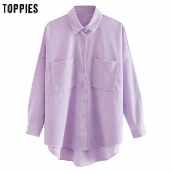 toppies 2020 new violet shirts boyfriend style women tops plus size overszied shirts vintage corduroy blouses
toppies 2020 new violet shirts boyfriend style women tops plus size overszied shirts vintage corduroy blouses