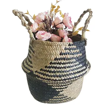 Grass Weave Folding Flower Basket Dirty Laundry Storage Basket Home Simple Decoration Organizer Garden Pot
Grass Weave Folding Flower Basket Dirty Laundry Storage Basket Home Simple Decoration Organizer Garden Pot