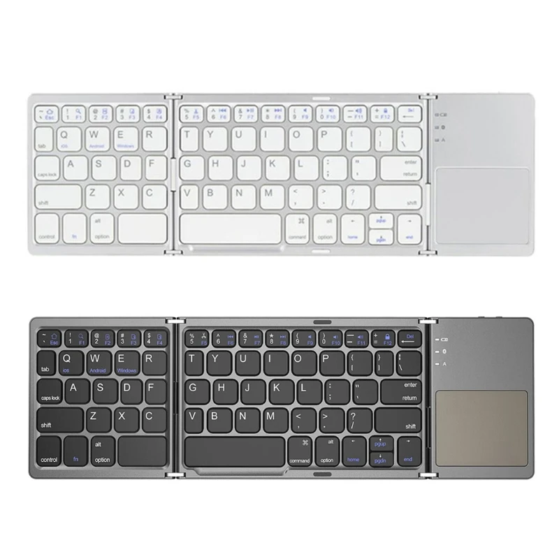 Mini Folding Wireless Bluetooth Keyboard Rechargeable Keypad with Touchpad Mini Keyboard for IOs/android/Windows Tablet
Mini Folding Wireless Bluetooth Keyboard Rechargeable Keypad with Touchpad Mini Keyboard for IOs/android/Windows Tablet