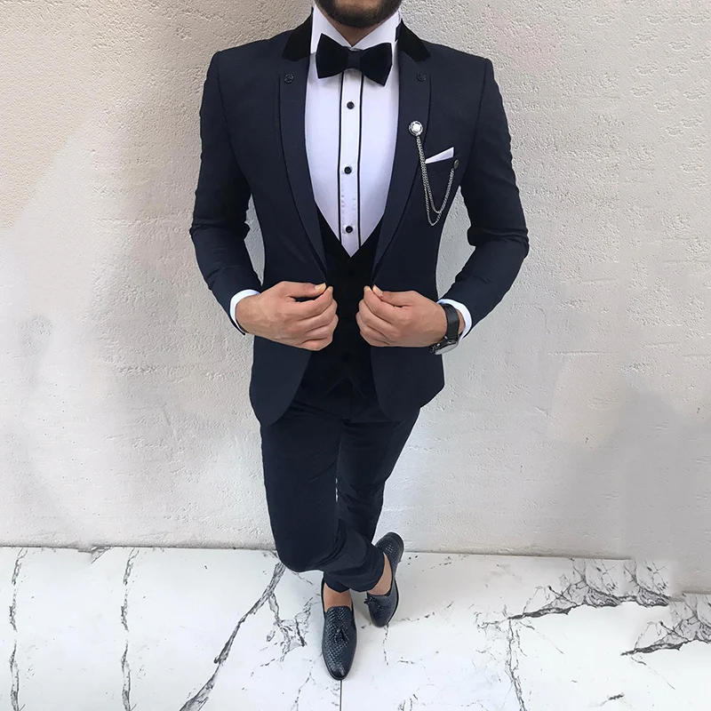 SoDigne Dark Blue Slim Fit Notch Lapel Wedding Suit Tuxedo Three Piece Business Men Suits 2020
SoDigne Dark Blue Slim Fit Notch Lapel Wedding Suit Tuxedo Three Piece Business Men Suits 2020