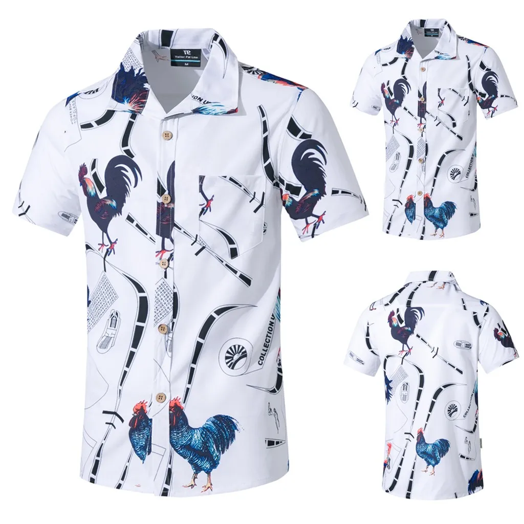 Men Women Casual Fashion New Beach Style Printing Short Sleeve T-shirt Tops
Men Women Casual Fashion New Beach Style Printing Short Sleeve T-shirt Tops