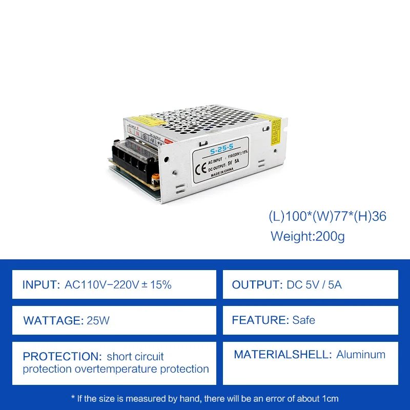 Z03B-5V5A-25W-power