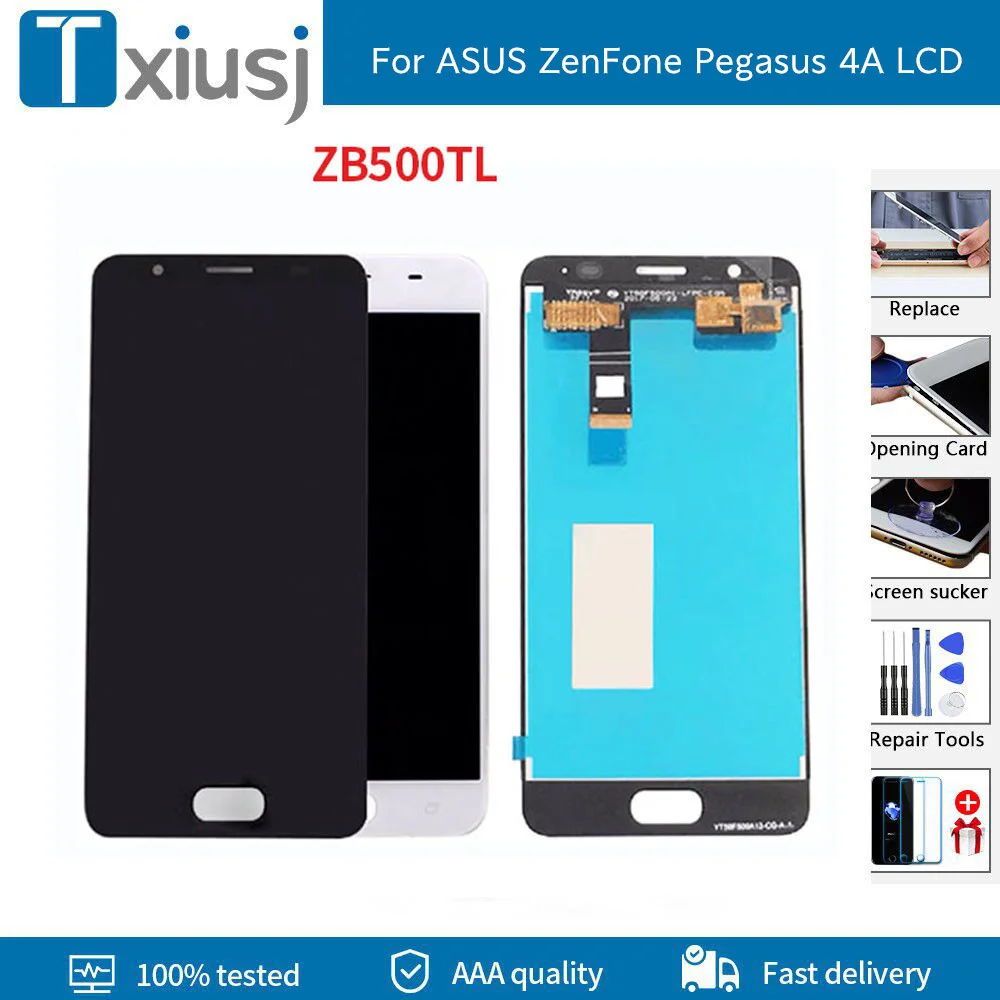 ЖК-дисплей для ASUS ZenFone Pegasus 4A ZB500TL сенсорный экран с дигитайзером и рамкой X00KD |