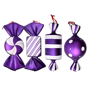 40CM Wedding New Year Decoration Props Christmas Candy Decoration Pendant Purple Painted Candy Home Decoration Accessories A1046
40CM Wedding New Year Decoration Props Christmas Candy Decoration Pendant Purple Painted Candy Home Decoration Accessories A1046