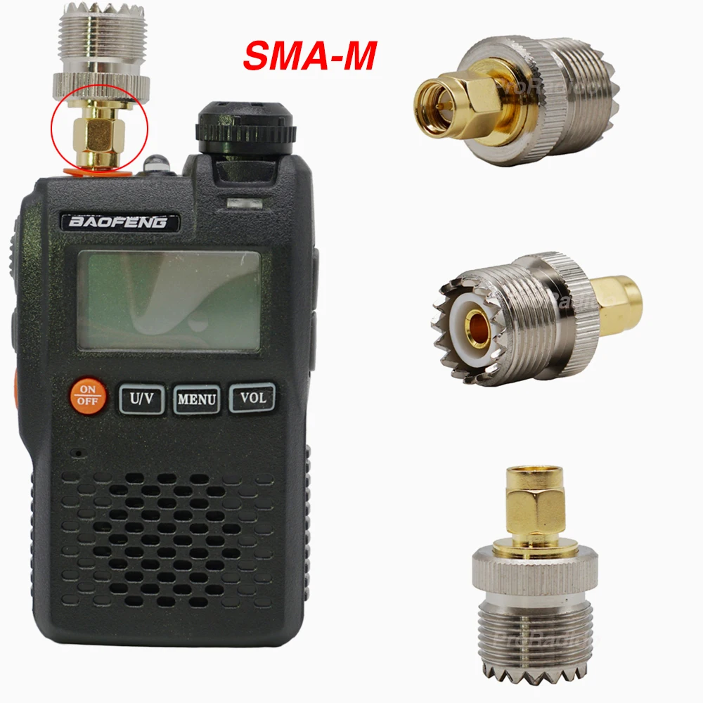 1PC Genuine Copper RF Coaxial Adapter PL259 Converter Coax Connectors SMA-M Male to UHF Female #YR02 for Baofeng UV-3R
1PC Genuine Copper RF Coaxial Adapter PL259 Converter Coax Connectors SMA-M Male to UHF Female #YR02 for Baofeng UV-3R