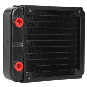 120mm Aluminum Computer Radiator Cooler 10 Tubes CPU Heat Sink Exchanger G1/4 Internal Thread for PC Water Cooling System
120mm Aluminum Computer Radiator Cooler 10 Tubes CPU Heat Sink Exchanger G1/4 Internal Thread for PC Water Cooling System