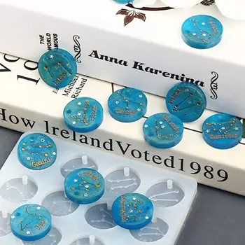 6Pcs 12 Constellation Round Star Square Pendant Resin Mold Jewelry Making Tools X7YC
6Pcs 12 Constellation Round Star Square Pendant Resin Mold Jewelry Making Tools X7YC