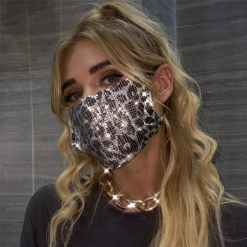 Fashion Bling Jewelry Colorful Sequins Mask Washable Reusable Face Mask Mouth Cover Dust-proof Soft Mouth Mask Face Jewelry
Fashion Bling Jewelry Colorful Sequins Mask Washable Reusable Face Mask Mouth Cover Dust-proof Soft Mouth Mask Face Jewelry