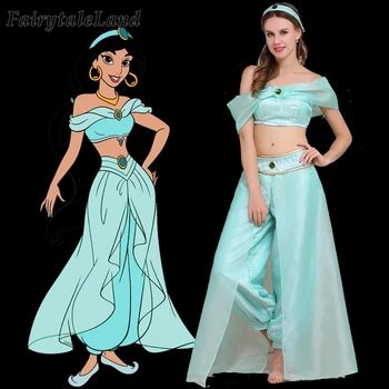 Adult Aladdin Jasmine Cosplay Costume Fancy Princess Outfit Dance Stage Performance Suit Halloween Sexy Clothing
Adult Aladdin Jasmine Cosplay Costume Fancy Princess Outfit Dance Stage Performance Suit Halloween Sexy Clothing