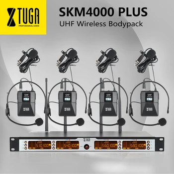 XTUGA SKM4000PLUS Professional 4*100 Channels UHF wireless Bodypack microphone system, Selectable Frequency, Up to 260Ft
XTUGA SKM4000PLUS Professional 4*100 Channels UHF wireless Bodypack microphone system, Selectable Frequency, Up to 260Ft
