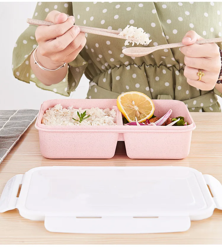 Wheat straw Plastic Lunch Bento Box Microwave Office School Picnic Travel Food Container Storage Box for Adults Children
Wheat straw Plastic Lunch Bento Box Microwave Office School Picnic Travel Food Container Storage Box for Adults Children