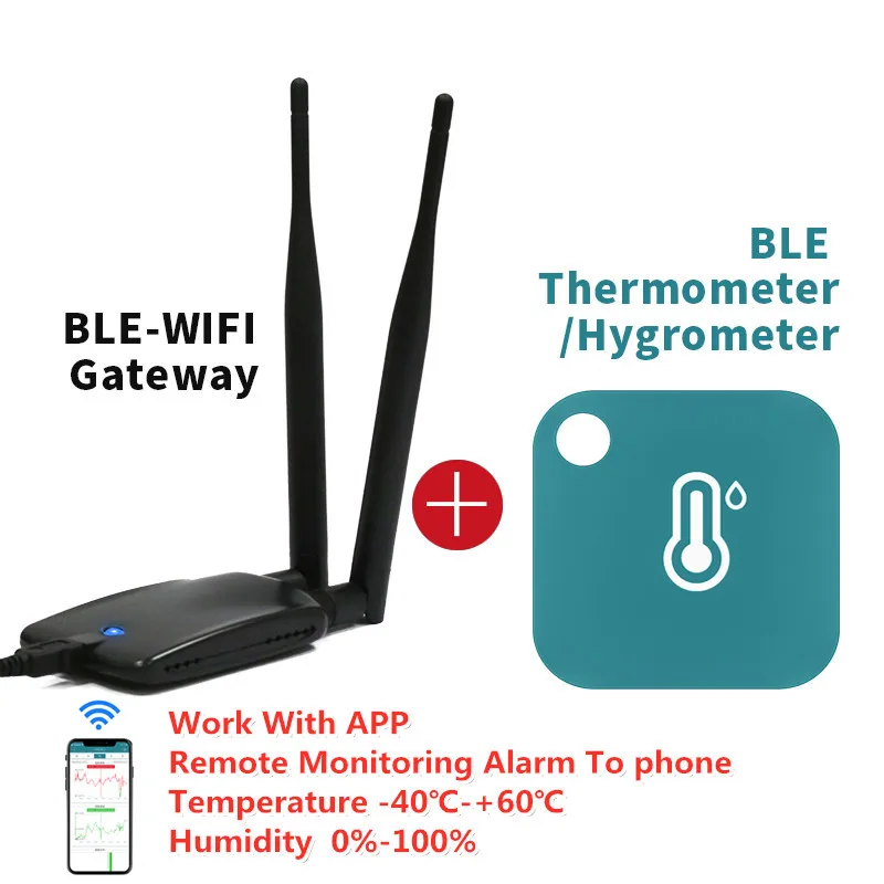 Беспроводной датчик температуры и влажности Wi-Fi регистратор данных сигнализация
