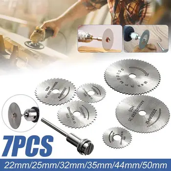 7PCS Kit Mini HSS Circular Saw Blade Rotary Tool Metal Discs Tool Cutoff Mandrel Set Cutting Wood Power Dril
7PCS Kit Mini HSS Circular Saw Blade Rotary Tool Metal Discs Tool Cutoff Mandrel Set Cutting Wood Power Dril