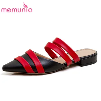 MEMUNIA 2020 new arrive women slipper genuine leather shoes mixed colors pointed toe casual summer slipper ladies flat shoes
MEMUNIA 2020 new arrive women slipper genuine leather shoes mixed colors pointed toe casual summer slipper ladies flat shoes