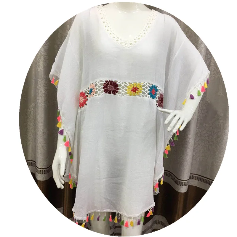 2020 Summer New Hand Hook Flower Stitching Slub Beach Blouse Hollow Fashion Loose and Plus-sized Sun Protection
2020 Summer New Hand Hook Flower Stitching Slub Beach Blouse Hollow Fashion Loose and Plus-sized Sun Protection