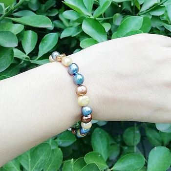 Terisa Unique Genuine Freshwater Pearl Bracelet 8-9mm Misc Color Nugget Fashion Jewellery Wedding,Birthday,Love,Mothers Day Gift
Terisa Unique Genuine Freshwater Pearl Bracelet 8-9mm Misc Color Nugget Fashion Jewellery Wedding,Birthday,Love,Mothers Day Gift