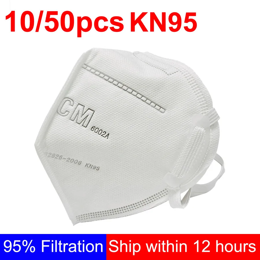 10/50PCs 3 Layer 95% Filtration Disposable Face Mouse KN95 Mask Keep Virus Prevent Germs Earloop Safety PP Folding K N95 Masks
10/50PCs 3 Layer 95% Filtration Disposable Face Mouse KN95 Mask Keep Virus Prevent Germs Earloop Safety PP Folding K N95 Masks